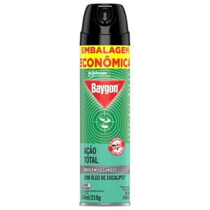 Inseticida Aerossol Ação Total Eucalipto Baygon 360ml