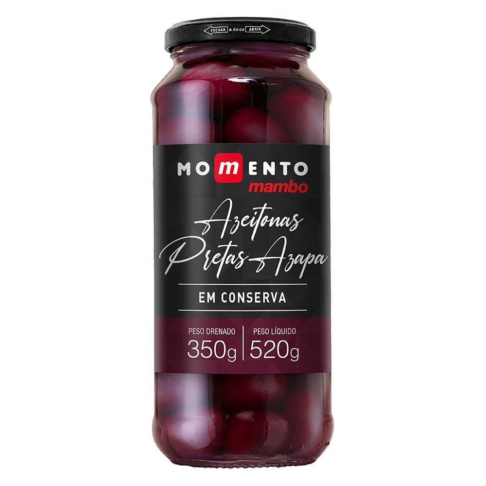 Encontraproduto.com.br - Azeitona Azapa Momento Mambo 350g