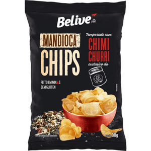 Chips de Mandioca com Chimichurri Sem Glúten Belive 50g