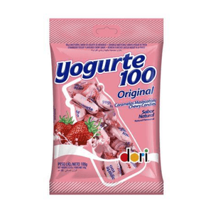 Bala Yogurte Morango Dori 100g
