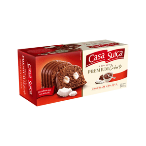 Bolo Suíço de Chocolate com Coco Premium Casa Suíça 340g