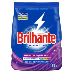 Lava Roupas em Pó Cuidado Total Brilhante 800g
