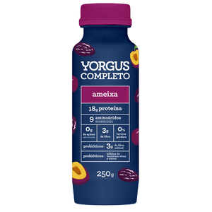 Iogurte Completo Sabor Ameixa 18g de Proteina Yorgus 250g