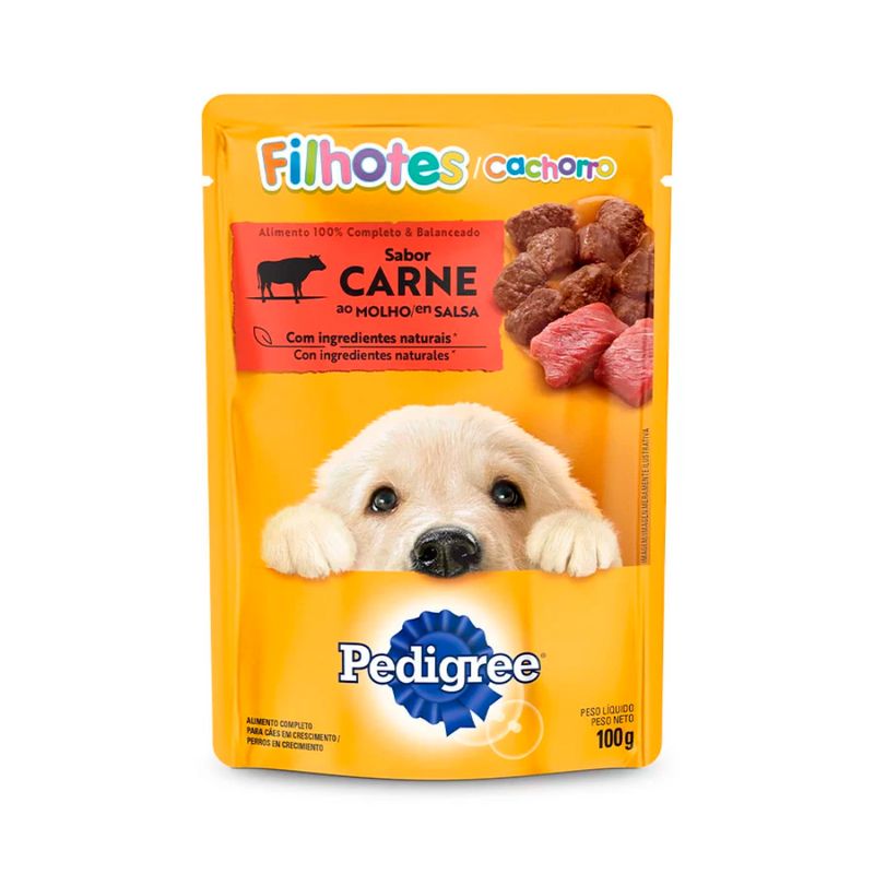 racao-umida-para-caes-filhotes-sabor-carne-ao-molho-pedigree-sache-100g