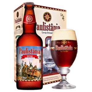 Kit Paulistânia com 1 Cerveja 500ml + 1 Taça 300ml
