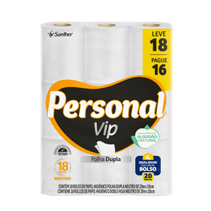 Papel Higiênico Personal 20m Leve 18 Pague 16