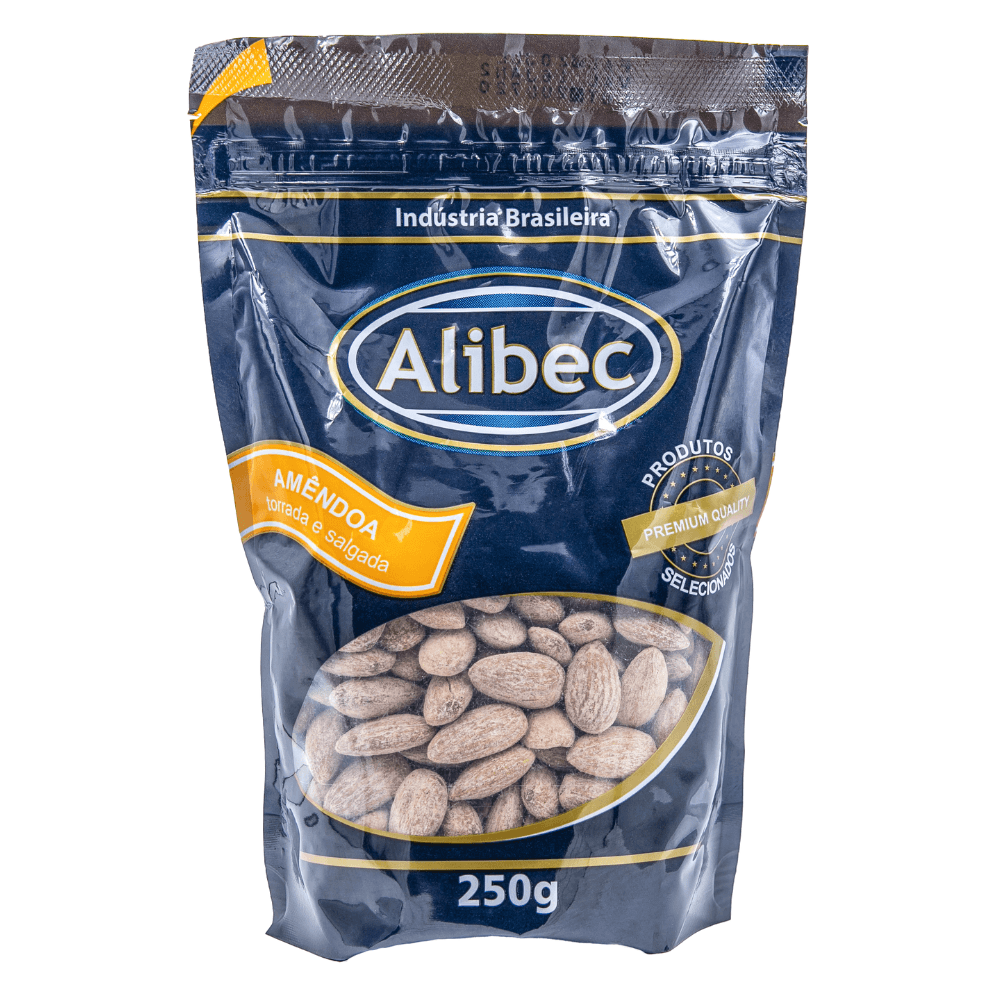 Amêndoa Torrada e Salgada Alibec 250g