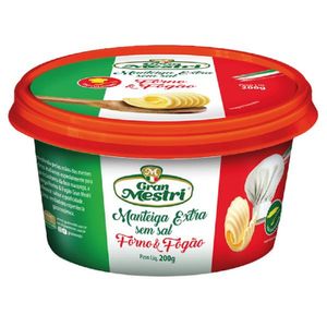Manteiga Extra sem Sal Forno e Fogão Gran Mestri 200g