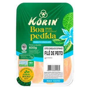 Filé de Peito de Frango Congelado Korin 600g