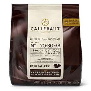 Chocolate Belga Amargo 70.5% Callebaut 400g