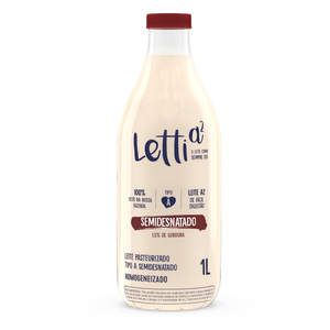 Leite Semidesnatado Pasteurizado Tipo A Letti a2 1 Litro