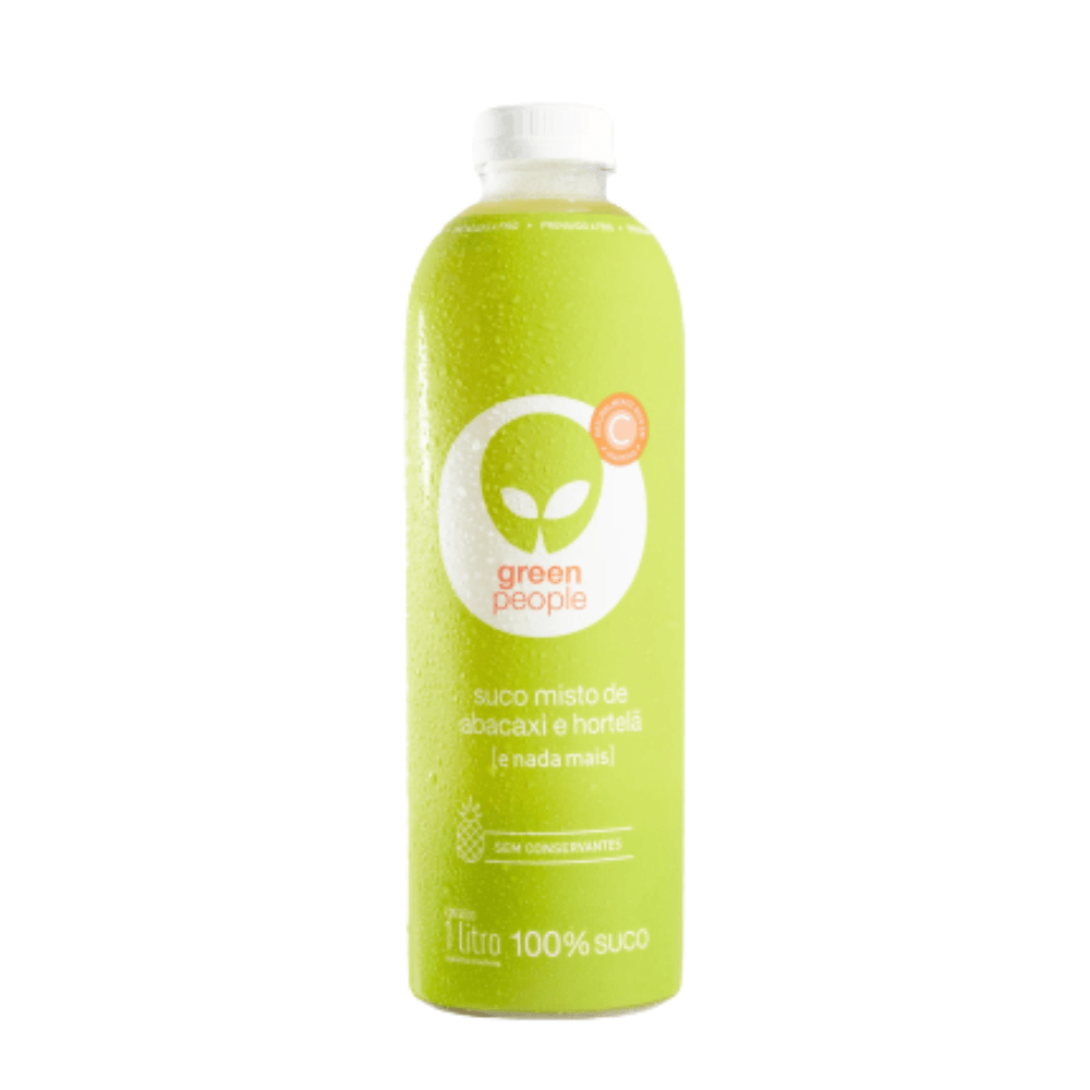 Suco Pronto Greenpeople Basic Abacaxi e Hortelã Garrafa 1L