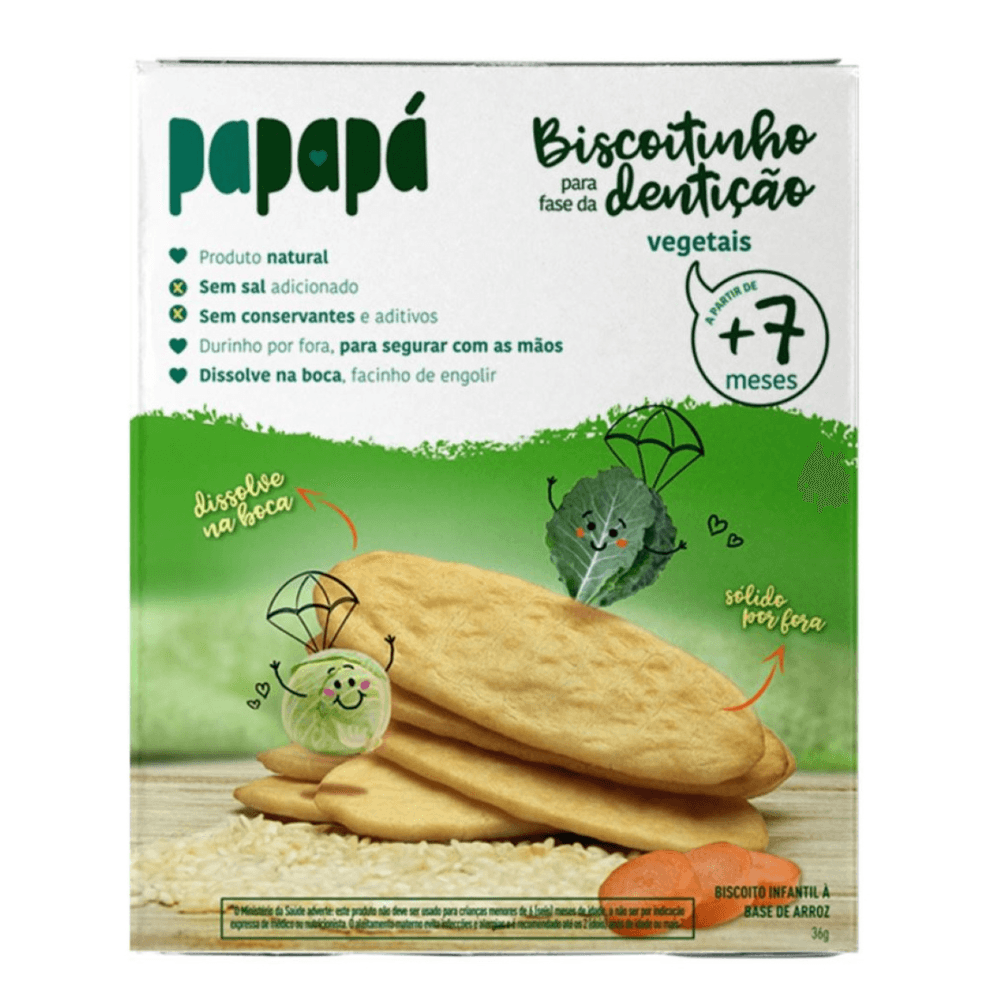 Biscoito Infantil Vegetais Papapá 36g Mambo Supermercados São