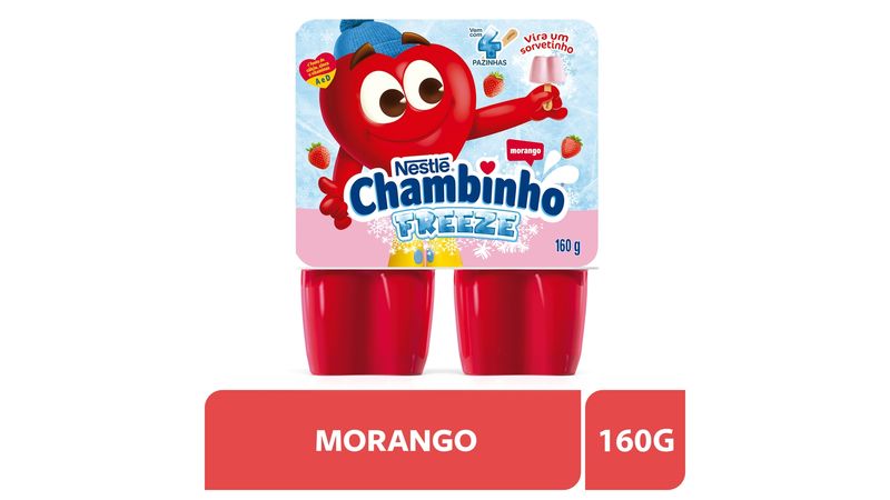 Iogurte Morango Freeze Chambinho 160g Mambo Supermercados São Paulo
