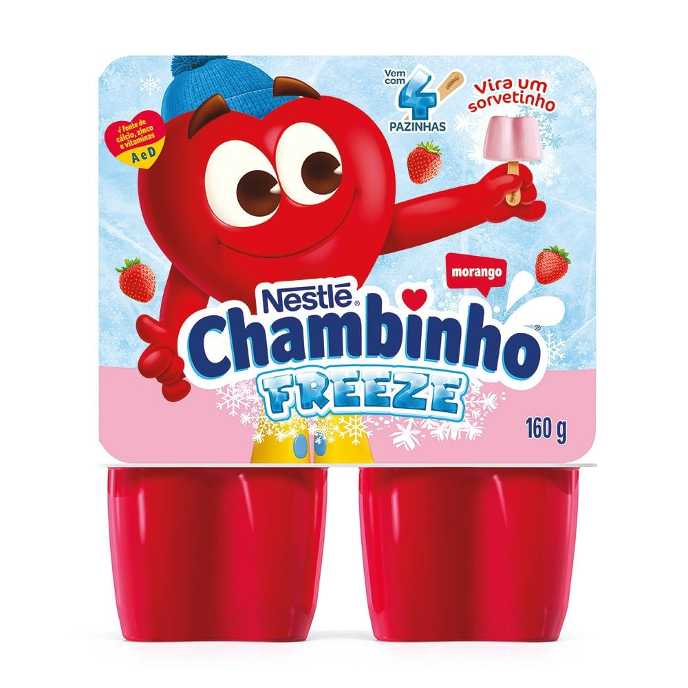 Iogurte Morango Freeze Chambinho 160g Mambo Supermercados São Paulo
