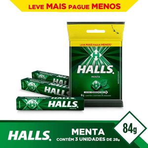 Bala Halls Menta Bag com 3 unidades