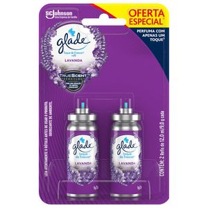 2 Desodorizadores Toque de Frescor Lavanda Oferta Especial  Glade Refil 12ml