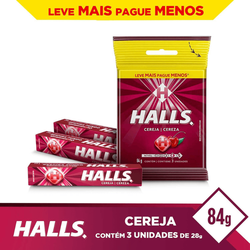 Drops-de-Cereja-Halls-84g-Com-3-Unidades