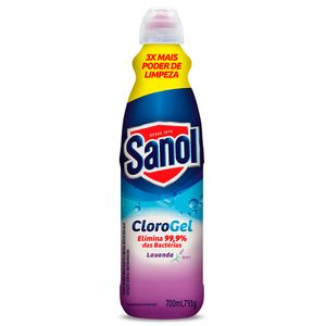 Desinfetante Cloro Gel Lavanda Sanol 700ml