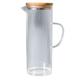 Jarra De Vidro Oikos Tampa Bambu 2 L