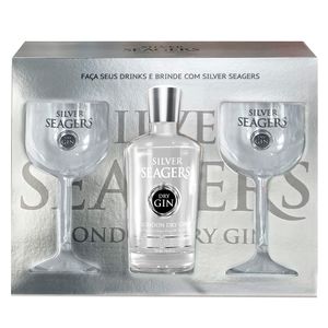 Kit Gin Silv Seagers 750ml C 2 Tacas