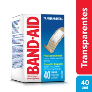 Curativo Transparente Band Aid com 40 unidades