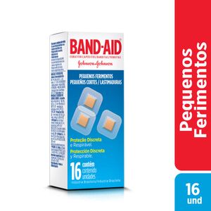 Curativo Pequenos Ferimentos Band Aid com 16 unidades