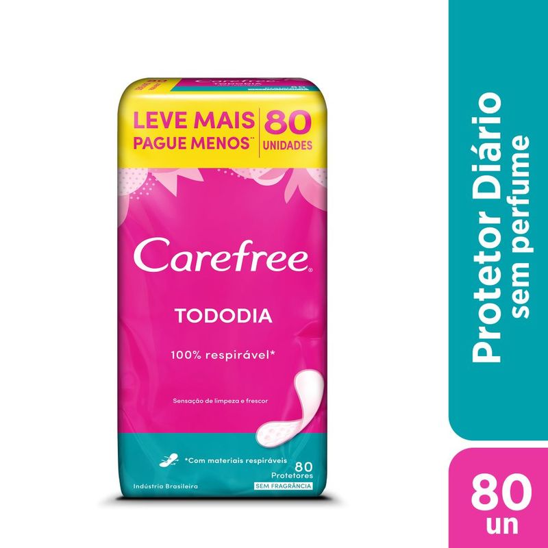 Protetor-Diario-Todo-Dia-Sem-Perfume-Carefree-Com-80-Unidades