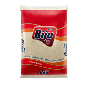 Arroz Polido Longo Fino Tipo 1 Meu Biju 1kg