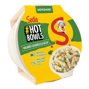 Macarrão Hot Bowls Brócolis e Bacon  Sadia 300g