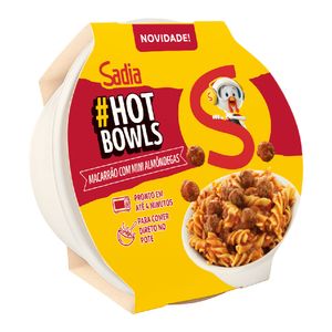 Macarrão com Mini Almôndegas Hot Bowls Sadia 300g