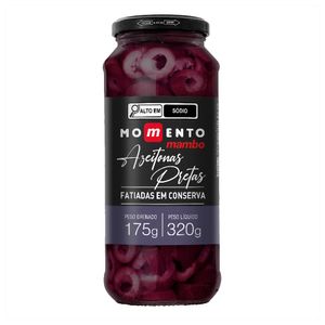 Azeitona Preta Fatiada Momento Mambo 175g