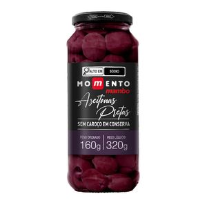 Azeitona Preta sem Caroço Momento Mambo 160g