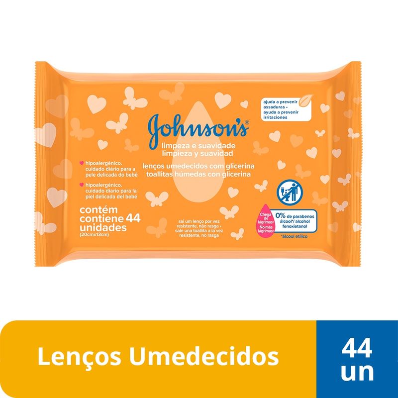 Lenco-Umedecido-Limpeza-E-Suavidade-Johnsons-Baby-44-Unidades