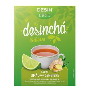 Desincha Limão e Gengibre 10 Sachês