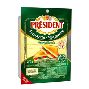 Queijo Mussarela Fatiado Président 150g