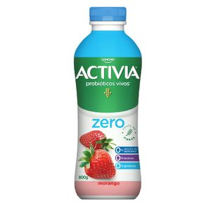 Leite Fermentado Zero Sabor de Morango Activia 800g