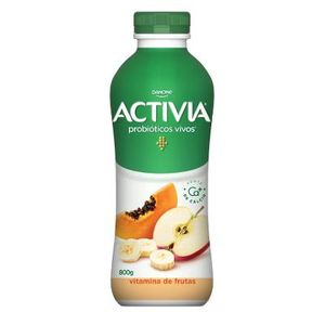 Leite Fermentado Vitamina De Frutas Activia 800g