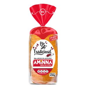Pão de Forma Sem Adição de Açúcar Aminna 450g