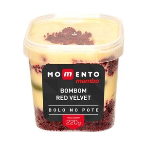 Bolo no Pote Bombom Red Velvet Momento Mambo 220g