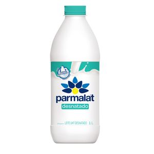 Leite Desnatado Longa Vida Parmalat Garrafa 1 Litro