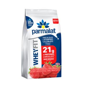 Whey Protein sabor Morango Parmalat 450g