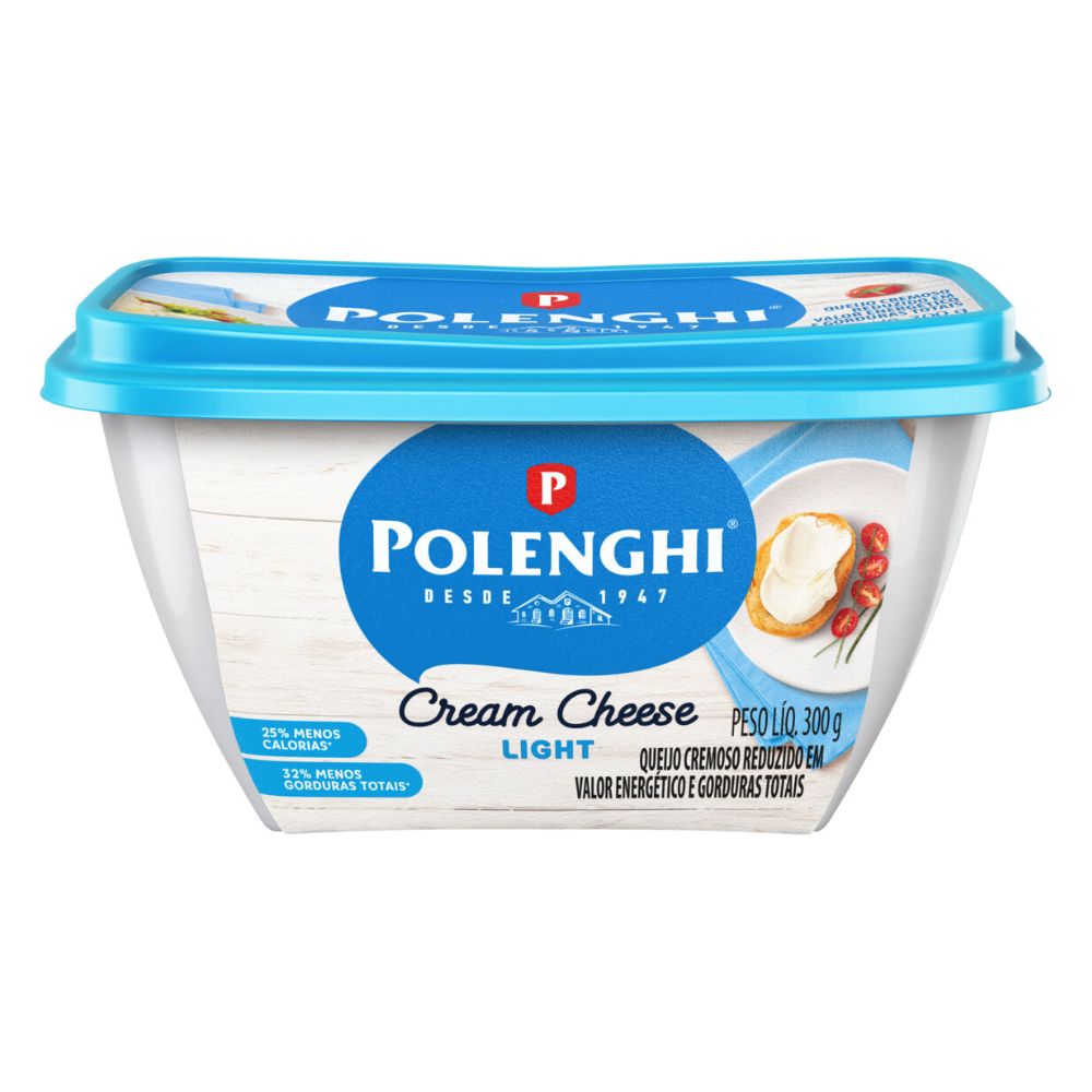 Queijo Cream Cheese Light Polenghi 300g Mambo Supermercado São Paulo