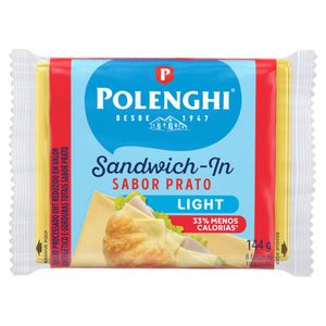 Queijo Prato Light Sandwich-In Polenghi 144g