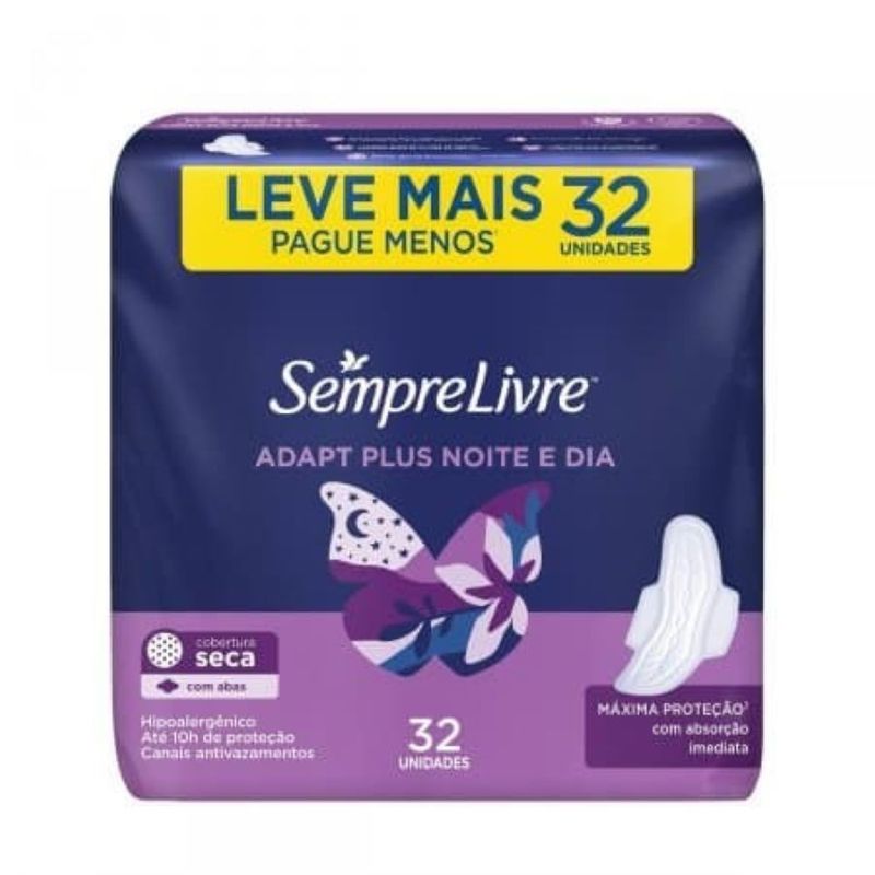 absorvente-com-abas-adapt-plus-cobertura-seca-sempre-livre-leve-mais-pague-menos-32un