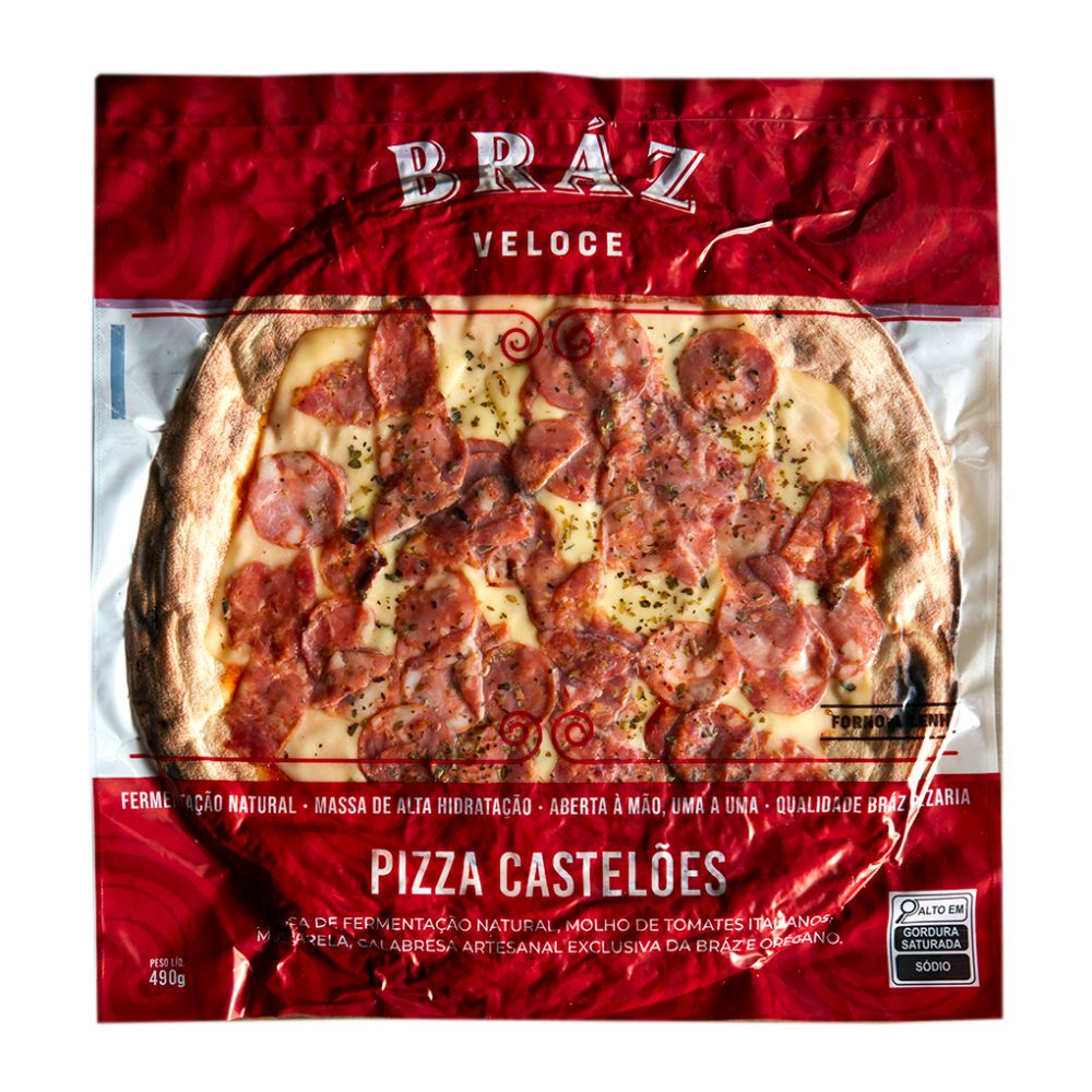Pizza Castelões Congelada Bráz Veloce 500g Mambo Supermercados São