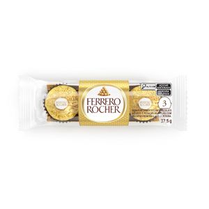 Bombom Ferrero Rocher 37g 3 Unidades