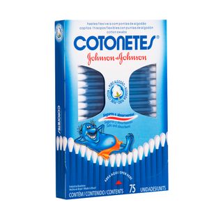 Hastes Flexíveis Cotonete Johnson 75 unidades