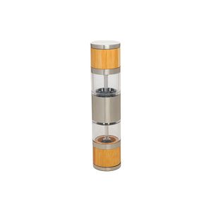 Moedor Duplo para Sal e Pimenta feito de Inox e Bambu Style Mimo