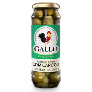 Azeitona Verde com Caroço Gallo 183g
